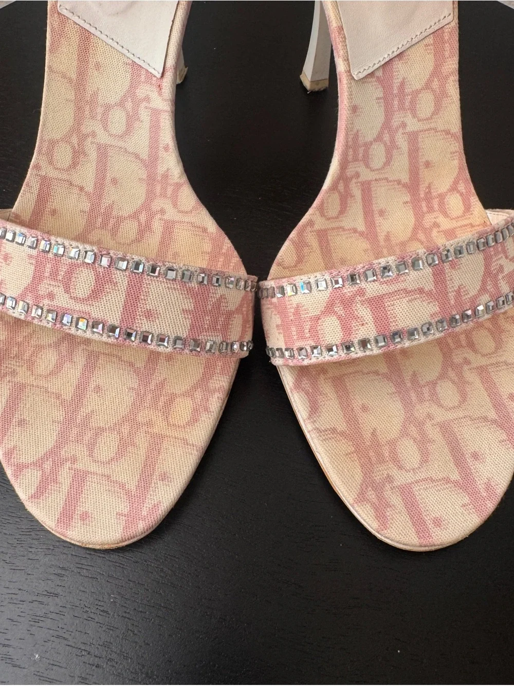 Authentic DIOR MONOGRAM GIRLY HEELS 38